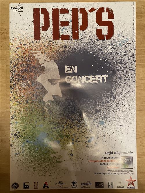 PEP'S - En concert - 40x60cm - Affiche État correct - N/A reconditionné disponible sur Fnac