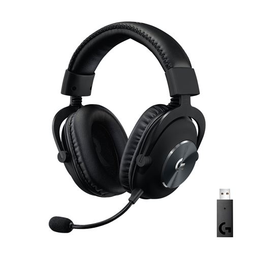 Casque Gaming sans fil Logitech Pro X Lightspeed Noir État correct - Logitech reconditionné disponible sur Fnac
