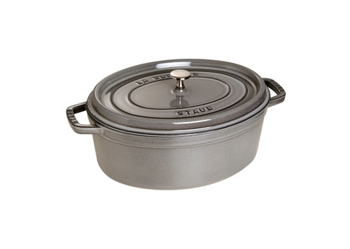 Staub - 1103118 - Cocotte - Ovale - Grise Graphite - 31 cm État correct - Staub reconditionné disponible sur Fnac