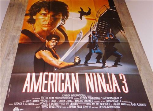 American Ninja 3 - Steve James - 116x158cm - Affiche de cinéma originale pliée État correct - N/A reconditionné disponible sur Fnac