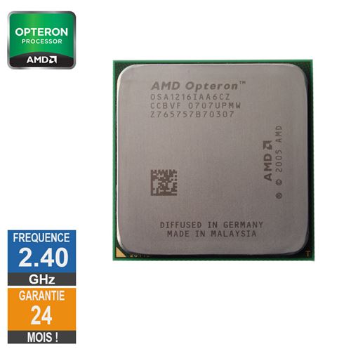 Acheter Processeur AMD Opteron 1216 2.40GHz OSA1216IAA6CZ AM2 1Mo État correct - 12,31 € Processeur AMD Opteron 1216 2.40GHz OSA1216IAA6CZ AM2 1Mo État correct - Advanced Micro Devices reconditionné disponible sur Fnac