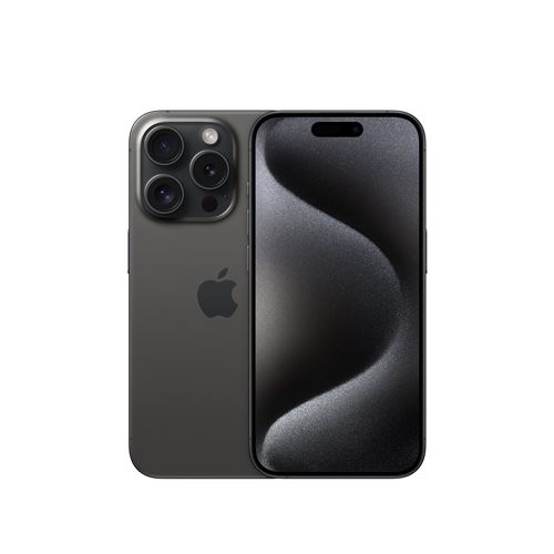 Apple iPhone 15 Pro 6,1"" 5G Double SIM 256 Go Noir Titanium État correct - Apple reconditionné disponible sur Fnac