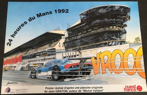 24H du Mans - 1992 - Jean GRATON - AFFICHE État correct - N/A reconditionné disponible sur Fnac