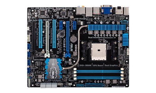 ASUS F2A85-V PRO - Carte-mère - ATX - Socket FM2 - AMD A85X Chipset - USB 3.0 - Gigabit LAN - carte graphique embarquée (unité centrale requise) - audio HD (8 canaux) État correct - ASUS reconditionné disponible sur Fnac