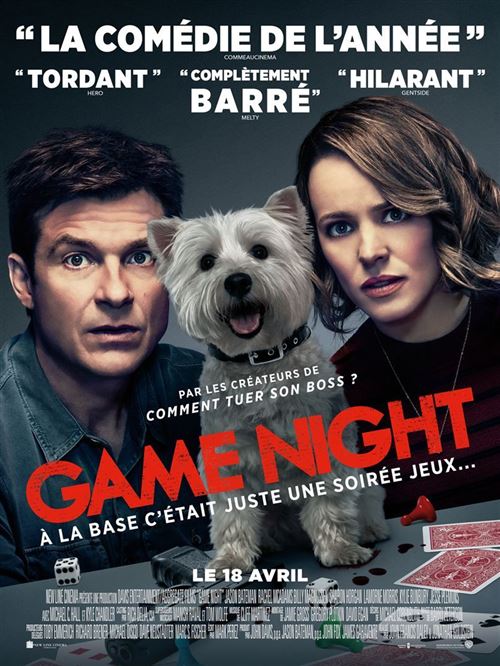 Game Night - 2018 - Jason Bateman, Rachel McAdams - AFFICHE État correct - N/A reconditionné disponible sur Fnac