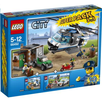 Acheter Lego City 66492 Super Pack 3 en 1 Police - 60041 + 60042 + 60046 État correct - 236,64 € Lego City 66492 Super Pack 3 en 1 Police - 60041 + 60042 + 60046 État correct - Lego reconditionné disponible sur Fnac