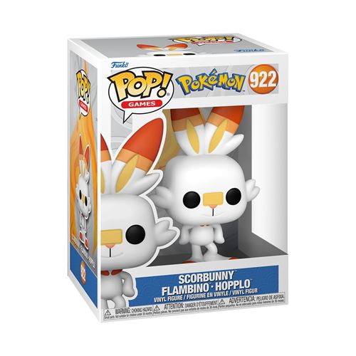 Figurine Funko Pop Games Pokémon Scorbunny État correct - Funko reconditionné disponible sur Fnac