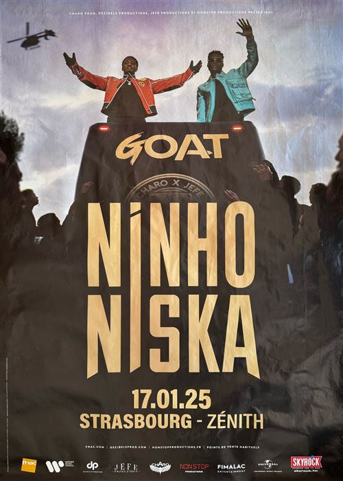 Affiche - Ninho / Niska - Goat - tour 2025 - 80x120cm État correct - N/A reconditionné disponible sur Fnac
