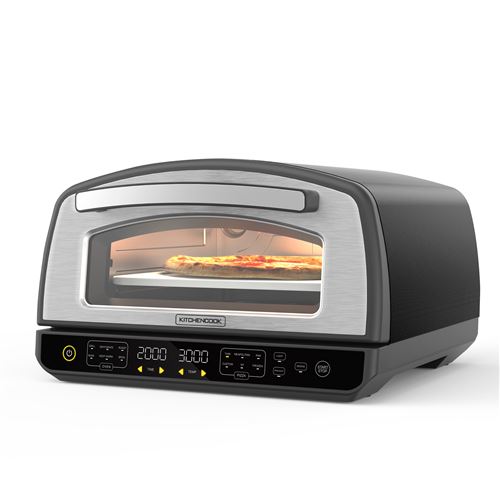 Four à pizza KitchenCook K-Pizza 2000W Gris État correct - N/A reconditionné disponible sur Fnac