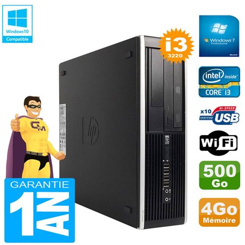 Pc hp compaq pro 6300 sff i3-3220 ram 4go disque 500go graveur dvd wifi w7 État correct - Hewlett-Packard reconditionné disponible sur Fnac