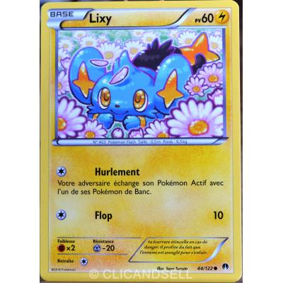 carte Pokémon 44/122 Lixy 60 PV XY - Rupture Turbo NEUF FR État correct - Pokémon reconditionné disponible sur Fnac