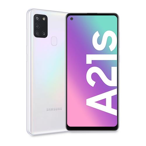 Acheter Samsung Galaxy A21s SM-A217F/DSN 16,5 cm (6.5"") Double SIM Android 10.0 4G USB Type-C 4 Go 128 Go 5000 mAh Blanc État correct - 144,64 € Samsung Galaxy A21s SM-A217F/DSN 16,5 cm (6.5"") Double SIM Android 10.0 4G USB Type-C 4 Go 128 Go 5000 mAh Blanc État correct - N/A reconditionné disponible sur Fnac