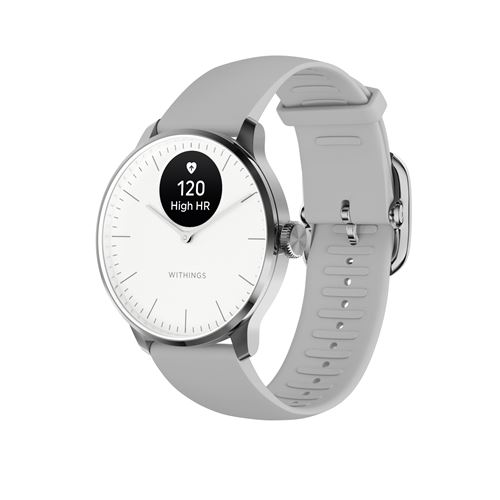 Montre connectée Withings ScanWatch Light 37 mm Blanc État correct - Withings reconditionné disponible sur Fnac