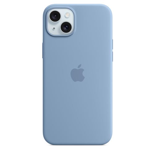 Apple Coque en silicone avec MagSafe pour iPhone 15 Plus Bleu d'hiver État correct - Apple reconditionné disponible sur Fnac