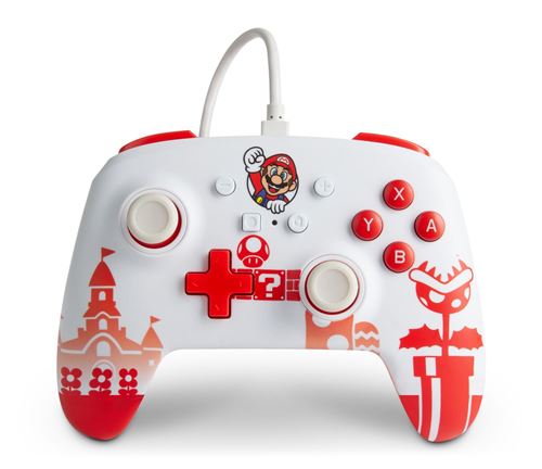 Manette Filaire améliorée PowerA pour Nintendo Switch Edition Mario État correct - PowerA reconditionné disponible sur Fnac