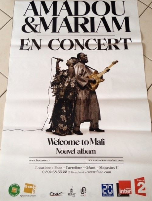 Acheter Amadou & Mariam - 80x120 cm - AFFICHE / POSTER État correct - 19,99 € Amadou & Mariam - 80x120 cm - AFFICHE / POSTER État correct - N/A reconditionné disponible sur Fnac