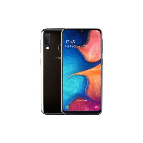 Samsung Galaxy A20E - 4G smartphone - double SIM - RAM 3 Go / Mémoire interne 32 Go - microSD slot - Écran LCD - 5.8"" - 1560 x 720 pixels - 2x caméras arrière 13 MP, 5 MP - front camera 8 MP - TIM - noir État correct - Samsung reconditionné disponible sur Fnac