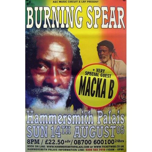 Burning Spear - 100x150 cm - AFFICHE / POSTER État correct - N/A reconditionné disponible sur Fnac