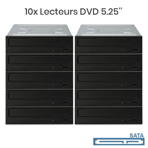 Lot de 10x Lecteurs DVD interne 5.25 pour PC de bureau - Destockage État correct - N/A reconditionné disponible sur Fnac
