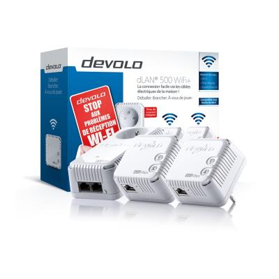 Réseau par courant porteur Devolo dLAN 500 WIFI + NETWORK KIT État correct - Devolo reconditionné disponible sur Fnac
