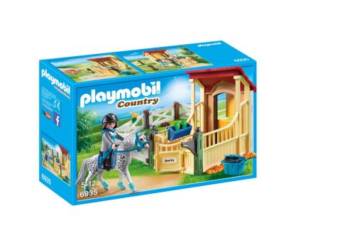 Playmobil Country 6935 Box avec cavalière et cheval Appaloosa État correct - Playmobil reconditionné disponible sur Fnac