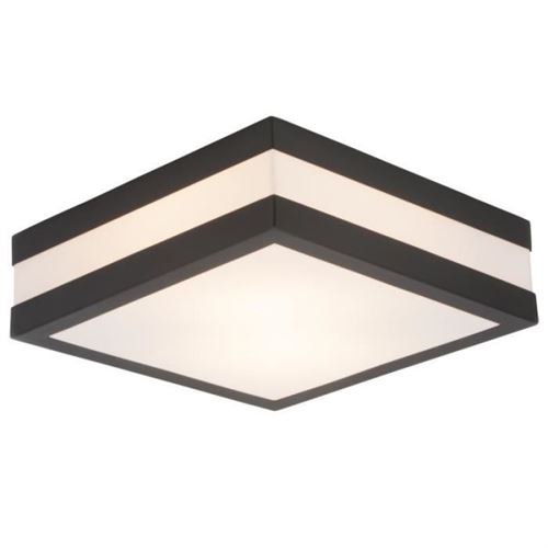 Applique murale extérieure - BRILLIANT - MATTEO - Acier inoxydable et plastique - Anthracite et blanc - E27 - 2 x 40 W IP44 État correct - N/A reconditionné disponible sur Fnac