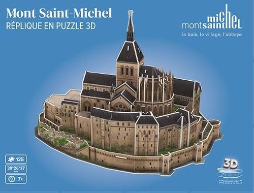 Puzzle 3D 125 pièces Megableu Mont Saint-Michel État correct - Megableu reconditionné disponible sur Fnac