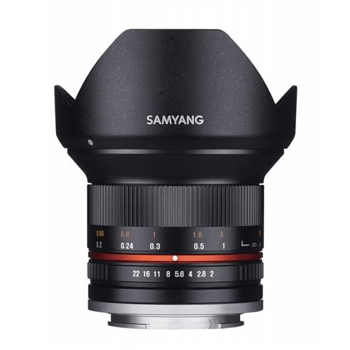 Objectif hybride Samyang 12mm f/2 NCS CS noir pour Sony E  - Samyang reconditionné disponible sur Fnac