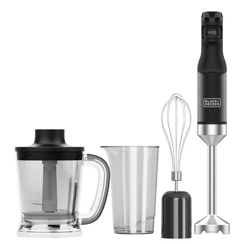 Mixeur plongeant Black+Decker BXHBA1501E 1500 W Gris Inox État correct - Black+Decker reconditionné disponible sur Fnac