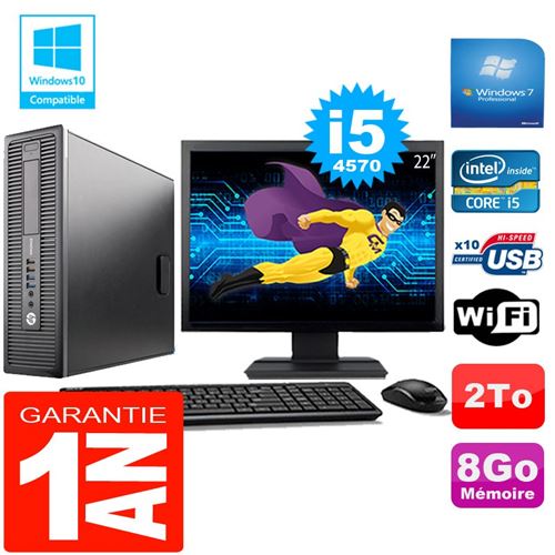 Acheter Pc hp elitedesk 800 g1 sff core i5-4570 8go disque 2 to wifi w7 ecran 22' État correct - 299,00 € Pc hp elitedesk 800 g1 sff core i5-4570 8go disque 2 to wifi w7 ecran 22' État correct - Hewlett-Packard reconditionné disponible sur Fnac