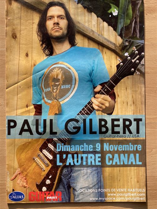 Paul Gilbert - Guitare-hero // USA - 49x34cm - Affiche État correct - N/A reconditionné disponible sur Fnac