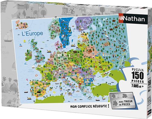 Acheter Puzzle 150 pieces la carte de l europe - puzzle enfant nathan collection geographie État correct - 16,00 € Puzzle 150 pieces la carte de l europe - puzzle enfant nathan collection geographie État correct - N/A reconditionné disponible sur Fnac