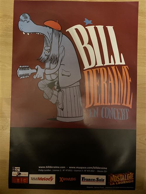 Acheter Bill Deraime - En concert - 40x60cm - Affiche État correct - 14,99 € Bill Deraime - En concert - 40x60cm - Affiche État correct - N/A reconditionné disponible sur Fnac