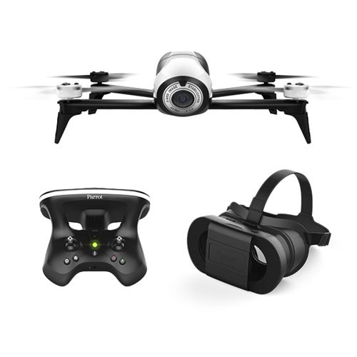 Drone Parrot Bebop 2 Blanc + Skycontroller 2 + Cockpit Glasses État correct - Parrot reconditionné disponible sur Fnac