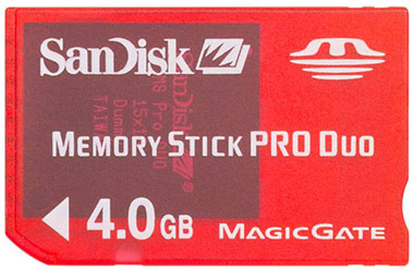 SanDisk Memory Stick Pro Duo Gaming 4 Go pour PSP et PS3 - État correct SanDisk sur Fnac