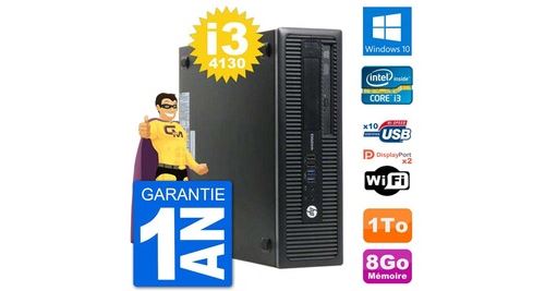 Pc hp elitedesk 800 g1 core i3-4130 ram 8go disque dur 1to windows 10 wifi État correct - N/A reconditionné disponible sur Fnac