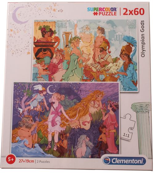 Clementoni puzzle Dieu Olympien Supercolor 2 x 60 pièces État correct - Clementoni reconditionné disponible sur Fnac