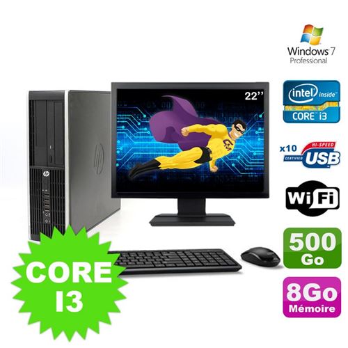 Acheter Pc hp compaq elite 8100 sff core i3-530 8go 500go dvd wifi w7 ecran 22' État correct - 269,00 € Pc hp compaq elite 8100 sff core i3-530 8go 500go dvd wifi w7 ecran 22' État correct - Hewlett-Packard reconditionné disponible sur Fnac