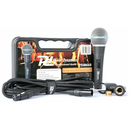 Power Dynamics PDM660 Microphone à condensateur XLR +48V État correct - Power Dynamics reconditionné disponible sur Fnac