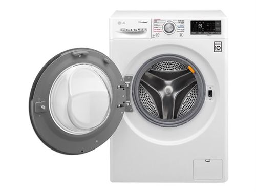 LG TrueSteam 6 Motion Direct Drive F854J71WRH - Machine à laver séchante - WiFi - largeur : 60 cm - profondeur : 56 cm - hauteur : 85 cm - chargement frontal - 59 litres - 8 kg - 1400 tours/min - blanc État correct - N/A reconditionné disponible sur Fnac