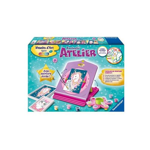 Acheter Fantastic Atelier Numero dArt - Ravensburger - Coffret complet Peinture au numero avec chevalet reglable - Des 7 ans État correct - 41,16 € Fantastic Atelier Numero dArt - Ravensburger - Coffret complet Peinture au numero avec chevalet reglable - Des 7 ans État correct - N/A reconditionné disponible sur Fnac
