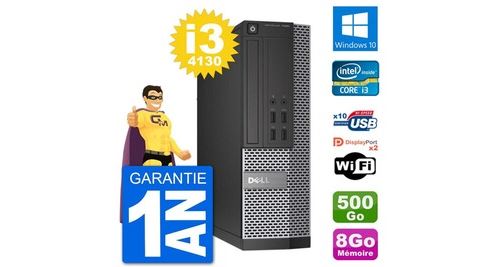 Pc dell optiplex 7020 sff intel i3-4130 ram 8go disque dur 500go windows 10 wifi État correct - N/A reconditionné disponible sur Fnac