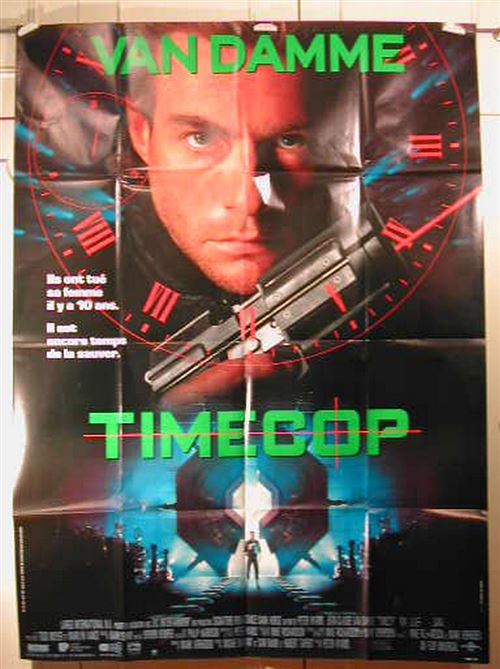 Affiche de Cinéma Originale - TIMECOP - VAN DAMME - 120x160cm État correct - N/A reconditionné disponible sur Fnac