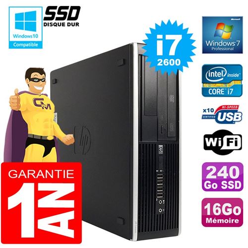 Acheter Pc hp compaq 8300 sff core i7-2600 ram 16go disque 240go ssd graveur dvd wifi w7 État correct - 309,00 € Pc hp compaq 8300 sff core i7-2600 ram 16go disque 240go ssd graveur dvd wifi w7 État correct - Hewlett-Packard reconditionné disponible sur Fnac