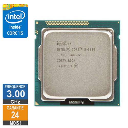 Processeur Intel Core I5-3330 3GHz SR0RQ FCLGA1155 6Mo État correct - Intel reconditionné disponible sur Fnac