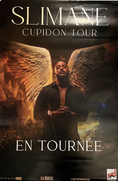 Affiche - SLIMANE - Cupidon Tour - 80x120cm État correct - N/A reconditionné disponible sur Fnac