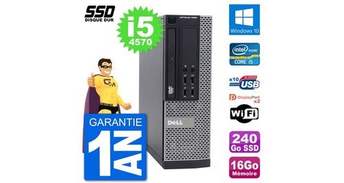 Pc dell optiplex 9020 sff intel core i5-4570 ram 16go ssd 240go windows 10 wifi État correct - N/A reconditionné disponible sur Fnac