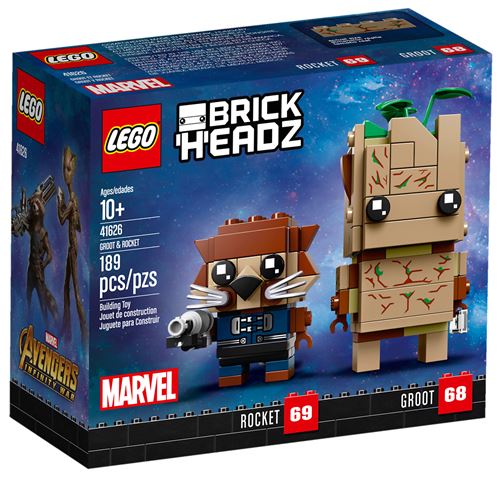 LEGO BrickHeadz 41626 - Groot & Rocket État correct - N/A reconditionné disponible sur Fnac