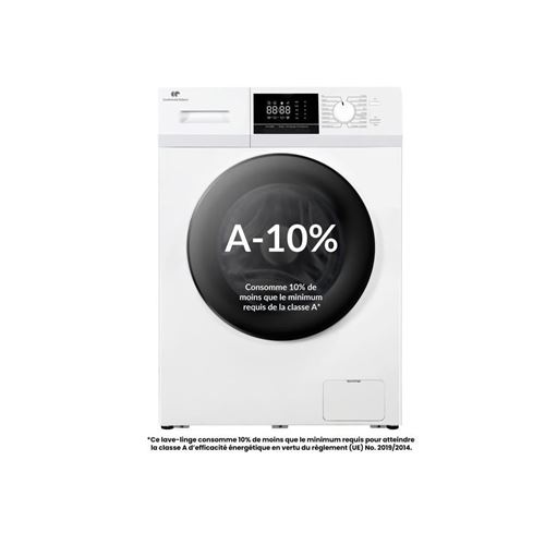 Lave-linge hublot - CONTINENTAL EDISON - CELL10140W3 - 10kg - Moteur induction - 60 cm - 1400 trs/min - Blanc État correct - N/A reconditionné disponible sur Fnac