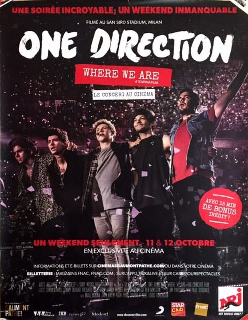 One Direction - 120x160 cm - AFFICHE / POSTER État correct - N/A reconditionné disponible sur Fnac
